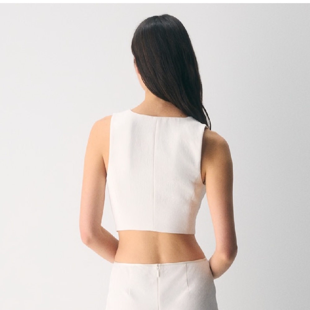 Aritzia Pacino Vest - Crepette White - Picture 3 of 7